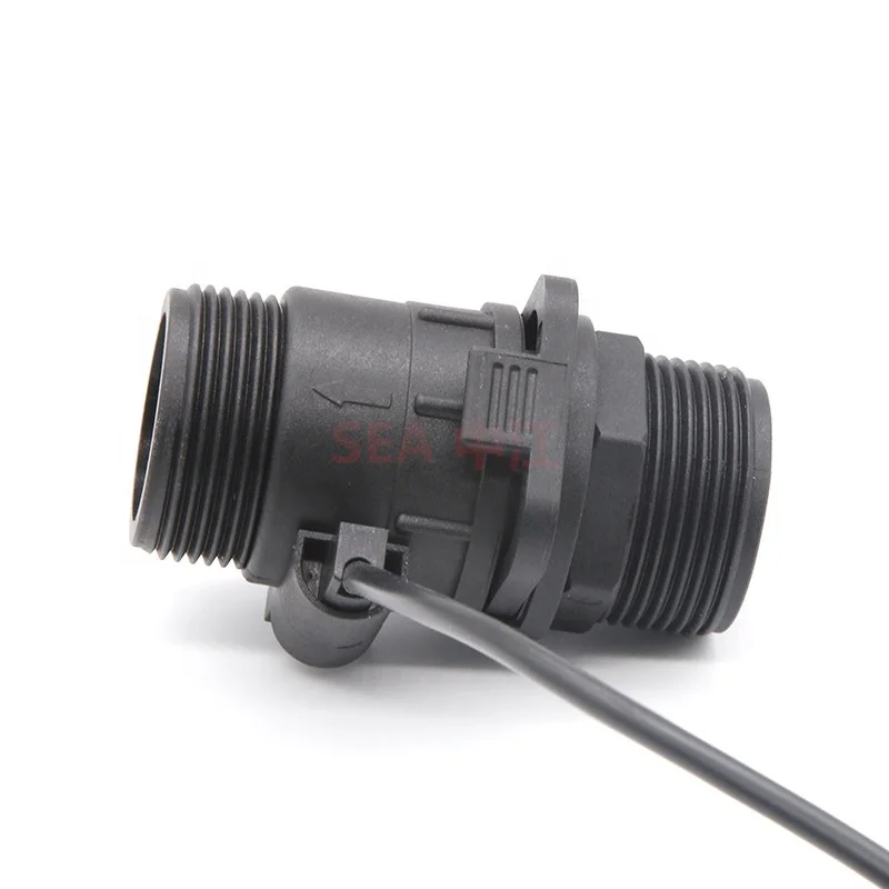 Plastic Water Flow Sensor 1-50LPM ZJMAZ-32 Electric Water Heater Accessory Hall Effect NPN Flowmeter