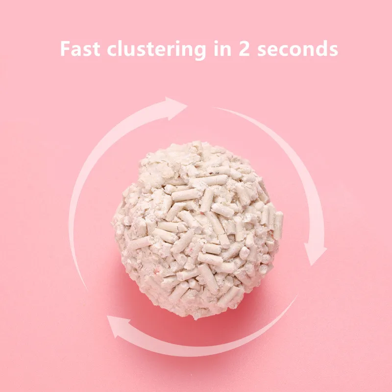 wholesale pet cleaning cat litter box litter sand easy clean bentonite cat toilet sand premium natural tofu cat litter 1 ton wit