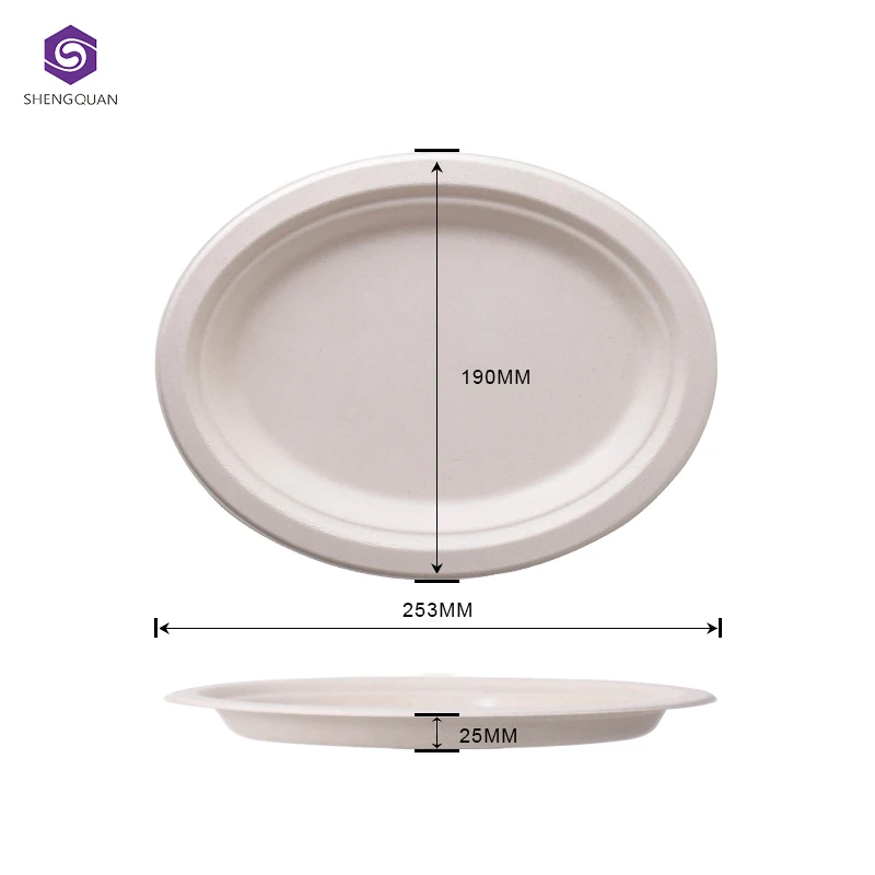 Promotional disposable tableware biodegradable cheap dinner plates Disposable dinner plate