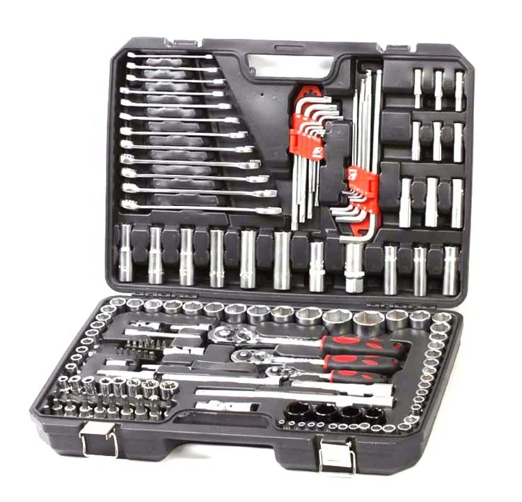 KAFUWELL SS9155A01 Hot selling 155pcs metric socket set tool kit for cars