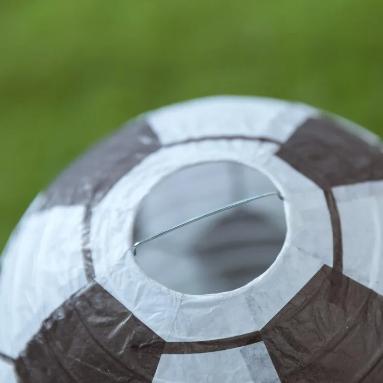 Pafu World Football Cup Paper Lantern Hanging Japanese Party Home White Decorations Chinese Round Lanterns