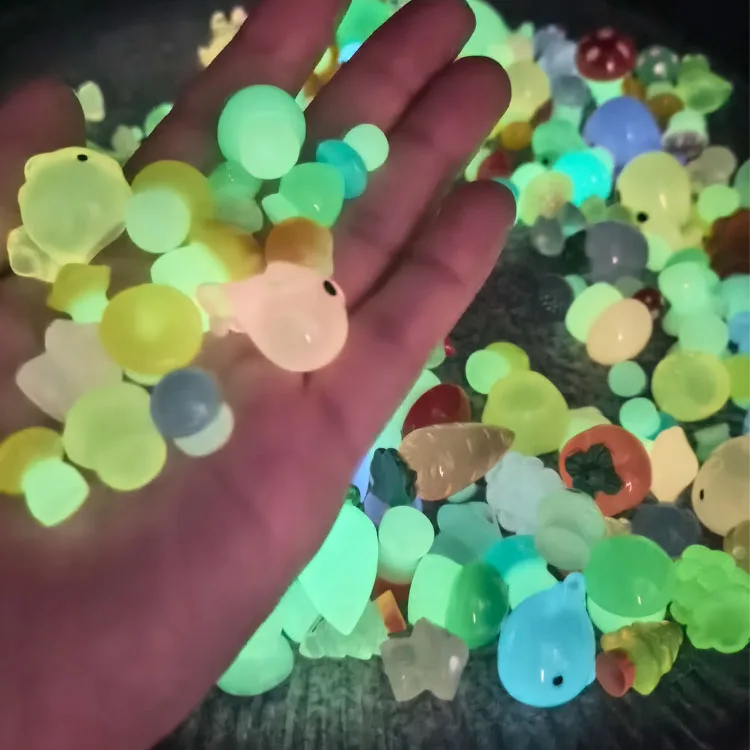 mang dai little turtle multi colour micro animals 3d charm glowing doll figurines luminous resin lucky bag blind surprise toys