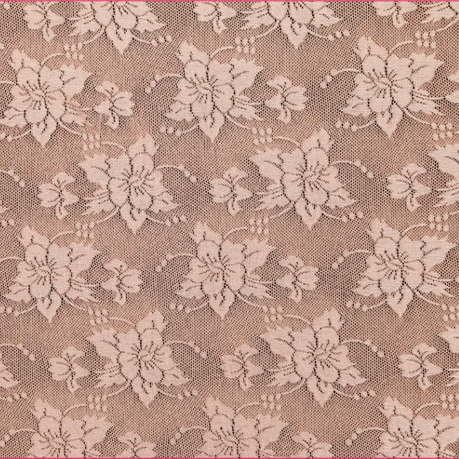 Width 150cm Stretchy Soft big flower knitted lace fabric Spandex Nylon material For European and American noble dress underwear