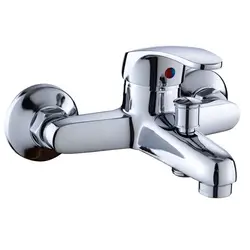 New Sale Hot Cold Wall Mounted Zinc Shower Water Mixer Bathroom Bath Faucet