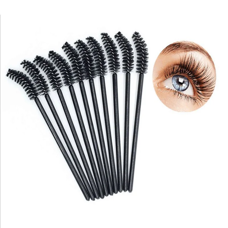 
50pcs/pack Disposable Eyelash extension Brush Mascara Wands Applicator Wand Brushes Makeup Brush Small Eye Lash 