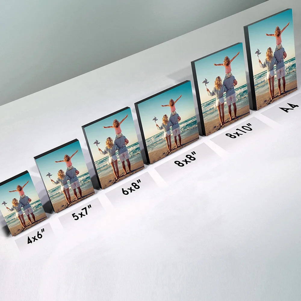Factory Direct Sale 4*6/5*7/6*8/8*10/A4/11*14 Luxury Fashion Photo Block MDF Photo Panel Wall Art for Home Decoration