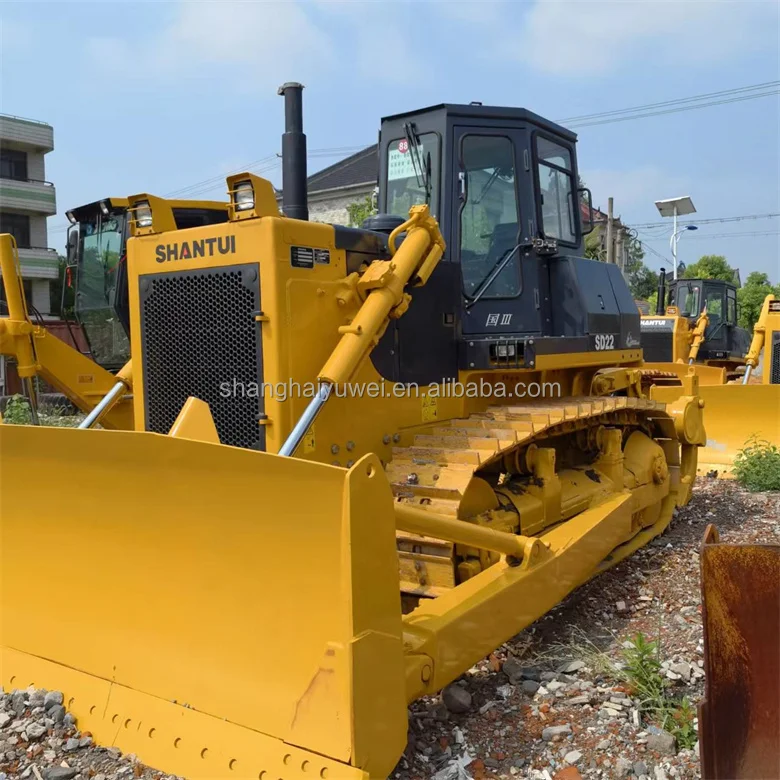 Second hand Shantui SD22 China brand crawler bulldozer low working hours cheap for sale