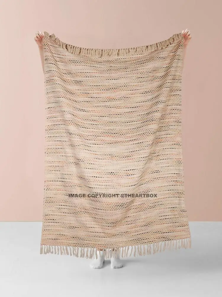 Throw Blanket Bear of Cute Factory Home Textile Handwoven Cotton Sofa Throw Blanket For Summer