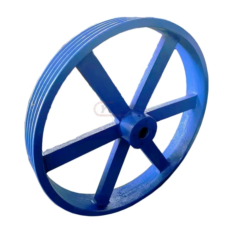 Luoyang Yogie Customized Large Big diameter V belt Steel casting Sheave flywheel pulley