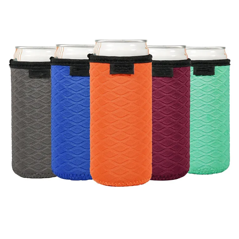 Wholesale Custom Neoprene Foam cooler Custom Beer Can sleeve Insulated Neoprene Slim cheap Can Cooler Koozy with logo