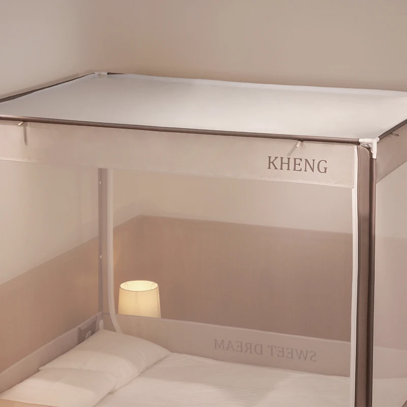 Sweet Dream Advanced T-Opening Door Anti-Fall Mosquito Net & Bed Canopy for Bedroom