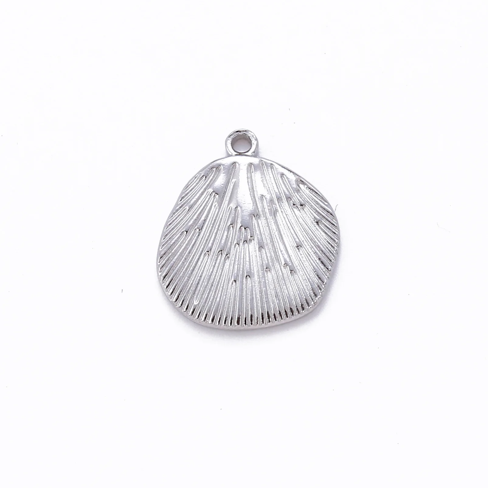 Stainless Steel Hydraulic Shell Pendant Accessories For Diy Necklaces Earrings Jewelry Accessories Supplies