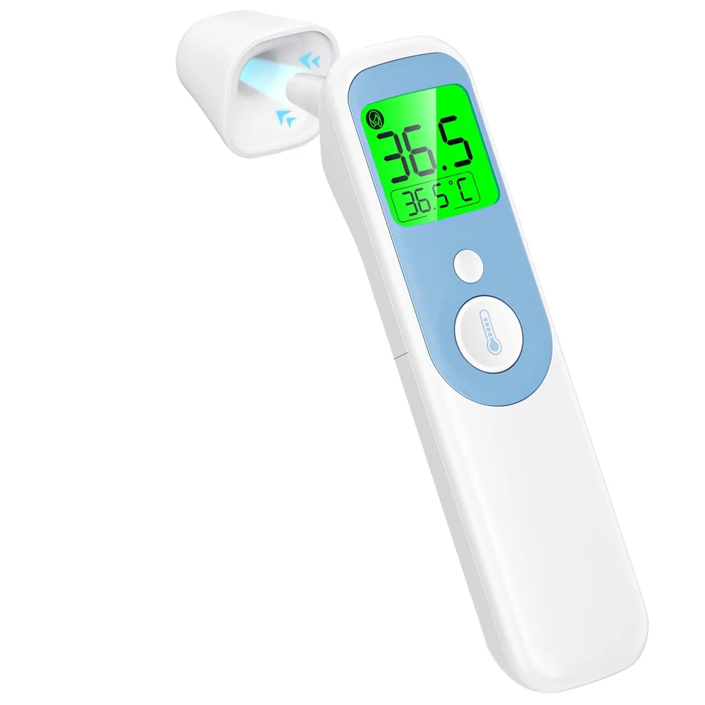 Digital Infrared Forehead Ear Thermometer Gun Adults Kids ROHS Certified Fever Alarm Power Source Electricity Chinese Version
