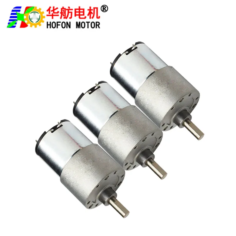 Hofon 37mm 5V 6v 12V 24v GM37-3429SA large torque  DC 12 volt geared micro brushed reducer motor for intelligent closestool