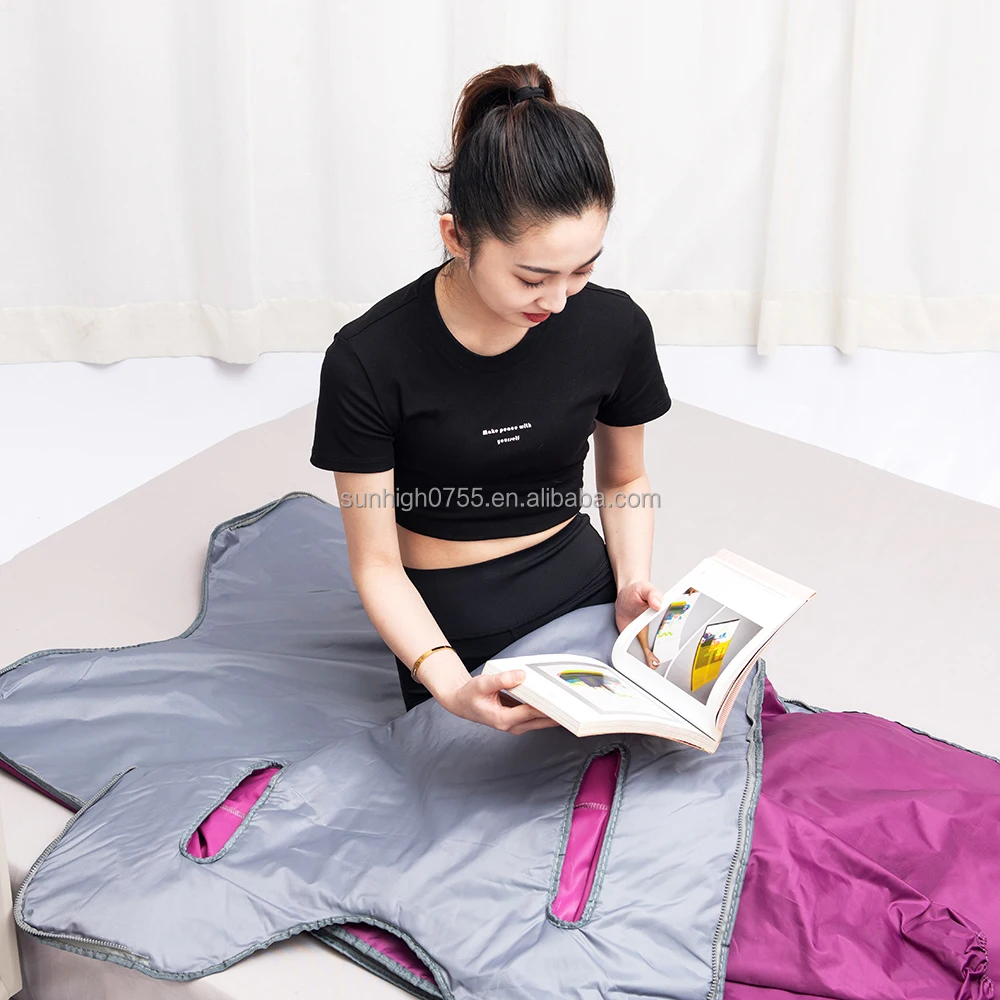 Sunhigh 2023 HOT selling Far Infrared Sauna Blanket Portable Infrared Sauna for Home Relaxation,Infrared Sauna Blanket,Ear style