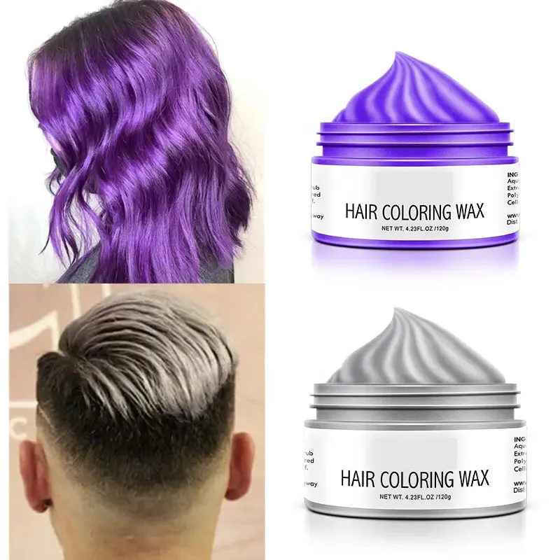 OEM Private Label Fashion Hair Wax Styling Temporary Hair Color Wax