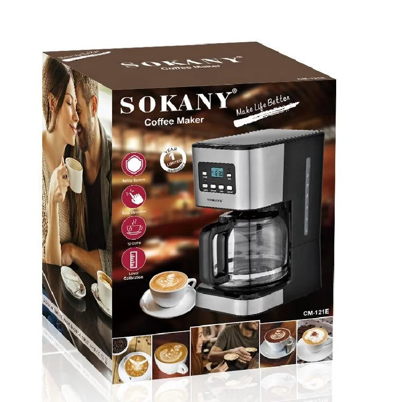 Premium Brand SOKANY Electric drip coffee makers for home use