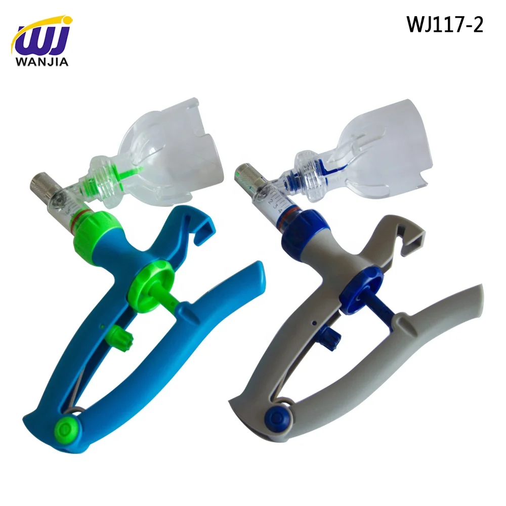WANJIA New 2ml & 5ml Automatic Injector Plastic Pistol Type Veterinary Syringe