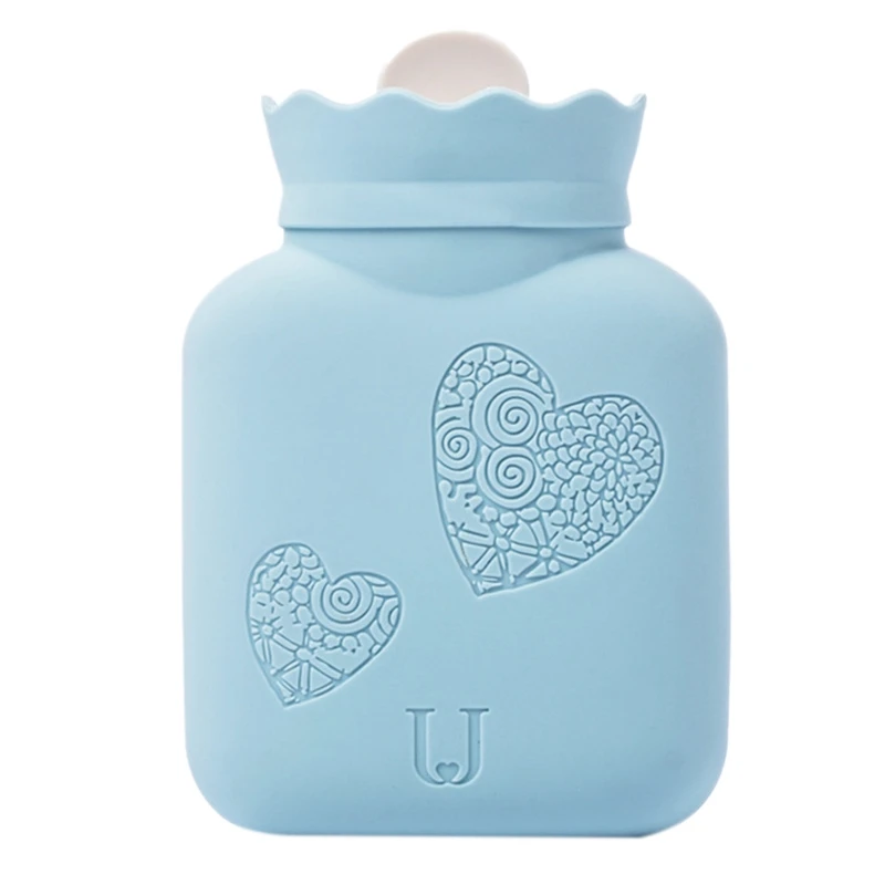 Hot Seller Food Grade Silicone Rubber Hot Water Bag / Hot water bottle with Cover for Hand Warming