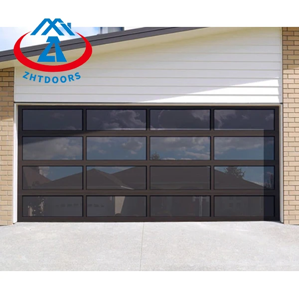 ZHTdoors easy lift garage glass door aluminum glass garage door opener electric chain cheap miami dade garage door panels