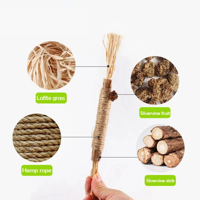 Натуральный мататаби Polygonum Silvervine Raffia травяные палочки для чистки кошачьих зубов жевательные игрушки кошек