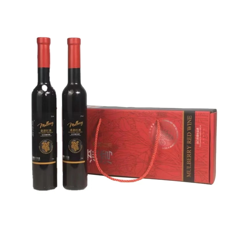 China specializes in high-end red gift box red wine/mulberry wine