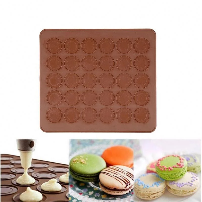 Factory Wholesale 26*29cm Microwave Safe Silicone Baking Macaron Mat