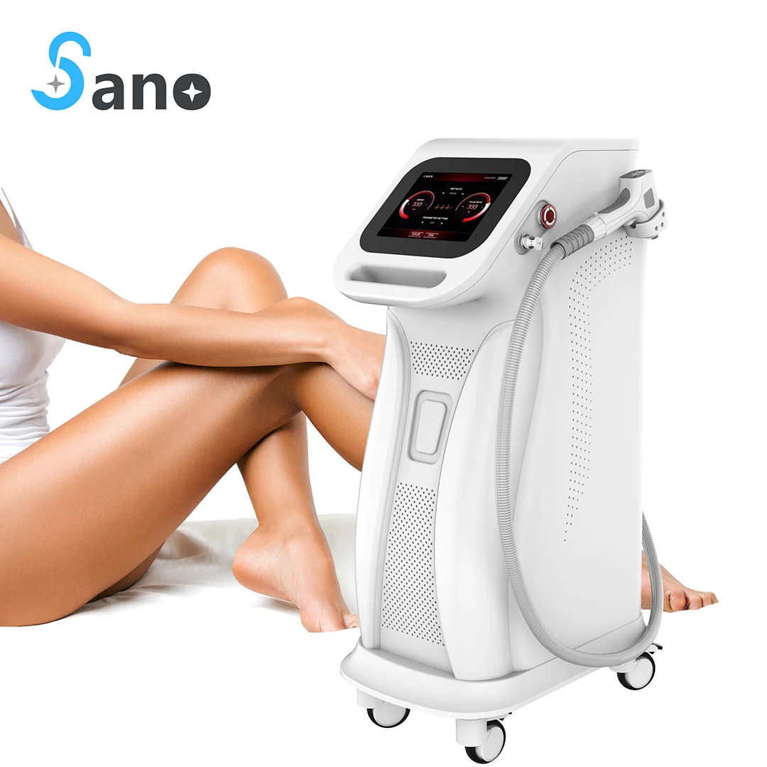 2024 best diode laser hair removal 755 + 808 + 1064nm wavelength 3 in 1 laser hair remove machine