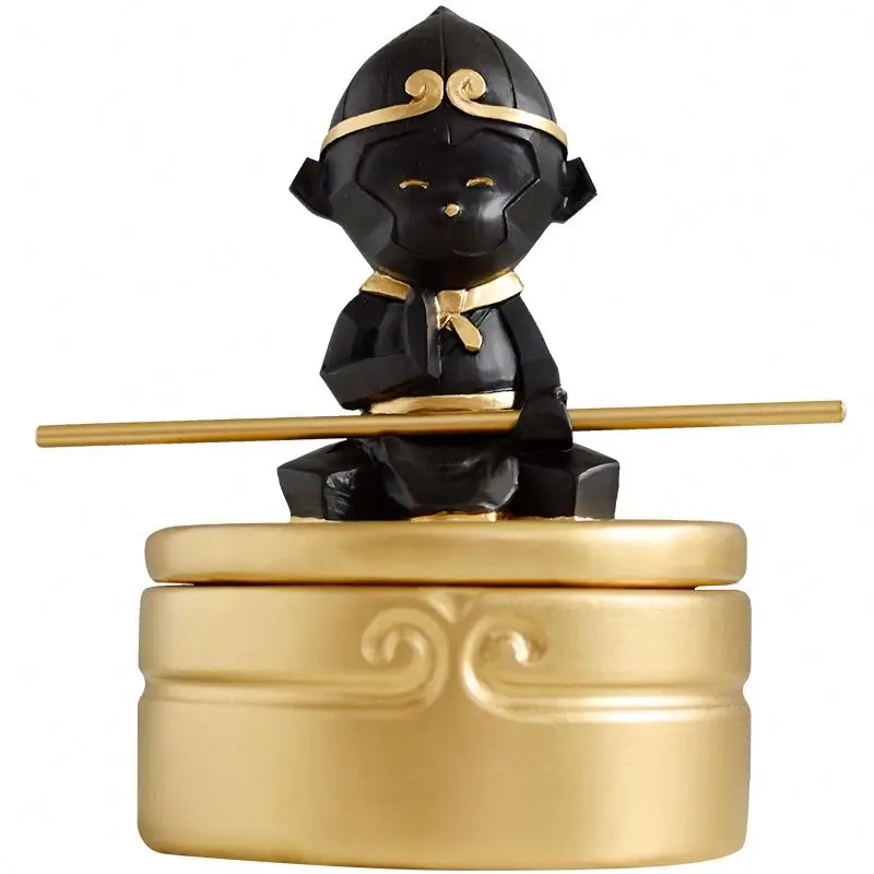  Housewarming Congratulatory Gift Statue China Resin Home Decor Monkey King Tea Table Decoration Ceramic
