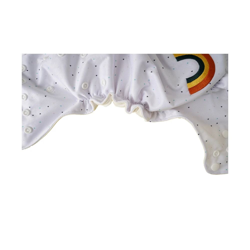 Coola Peach Adjustable Washable and Reusable Rainbow Series Pocket Diapers  Three pocket diaper with three insert for babies