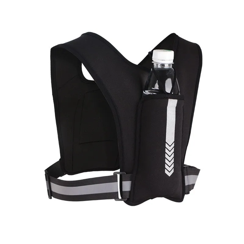 walking reflective vest Running Backpack Vest Cell Phone Chest Harness Bag