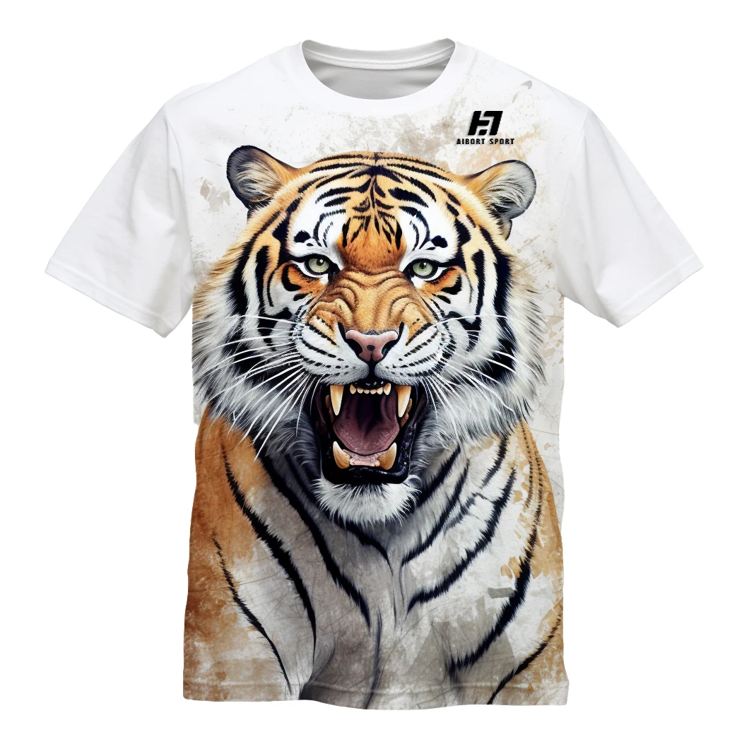 Aibort Wholesale Sublimation Cheap And High Quality Slim Fit Short Sleeve Custom Tee T Shirts With Embroidery Logo/