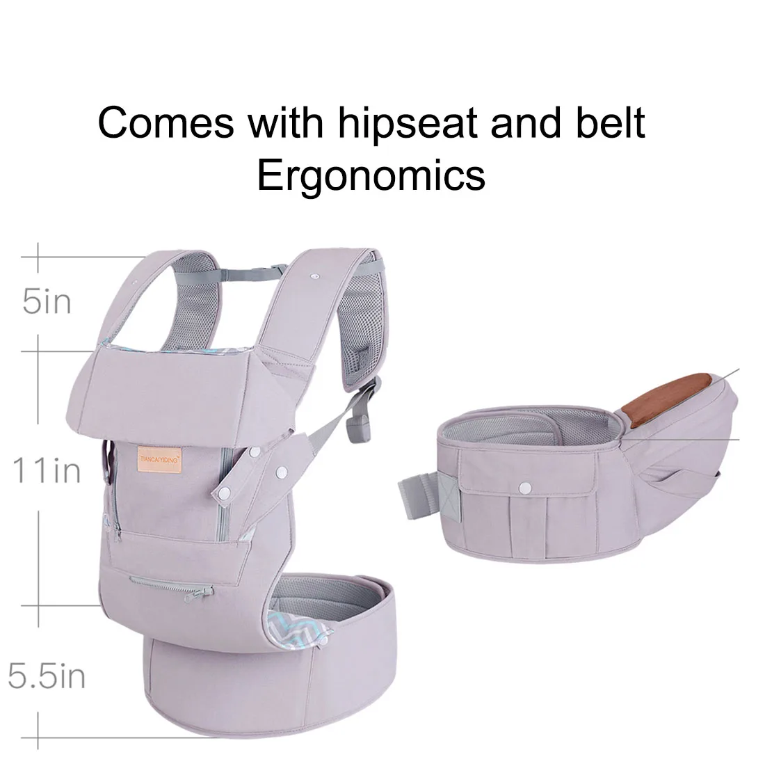  2021 Hot sell Baby Carrier Ergonomic Hip Seat With Hood