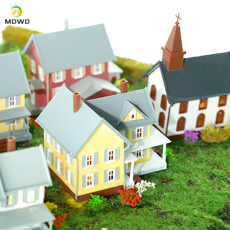 1/150 scale Dwelling house kit model N scale model buliding architecture material model train railroad layout