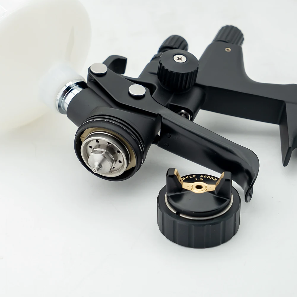 High Quality 4000B HVLP Spray Gun For Cars 1.3/1.8mm Nozzle Forged gun body + anodizing
