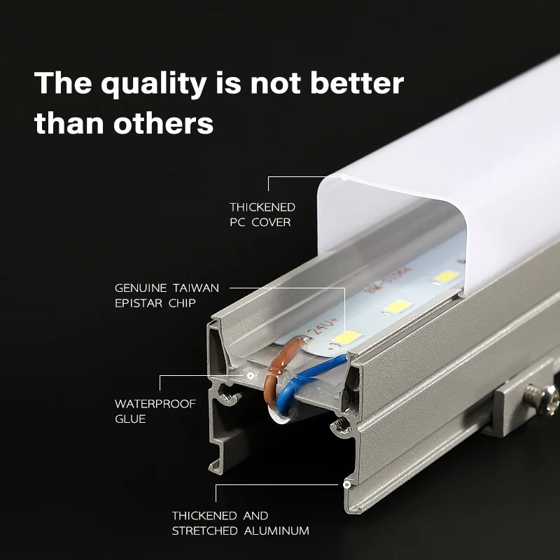 Programmable led video strip commercial building facade lighting pixel rgb neon linear light