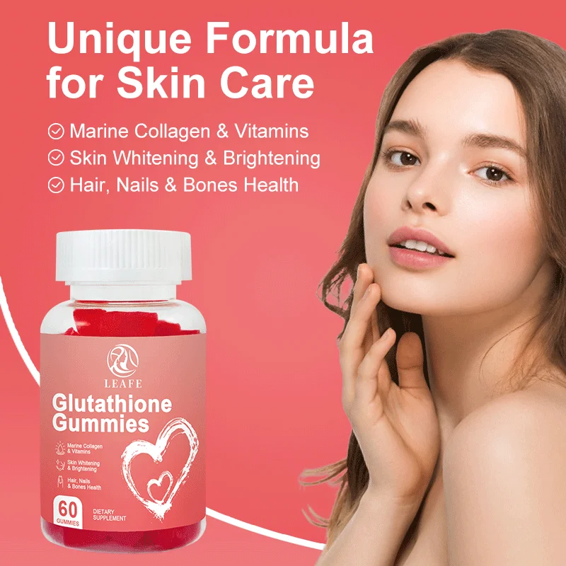 Private Label Glutathione Gummies Collagen Anti-aging L-glutathione Gummies Supplement Brightening Skin Whitening