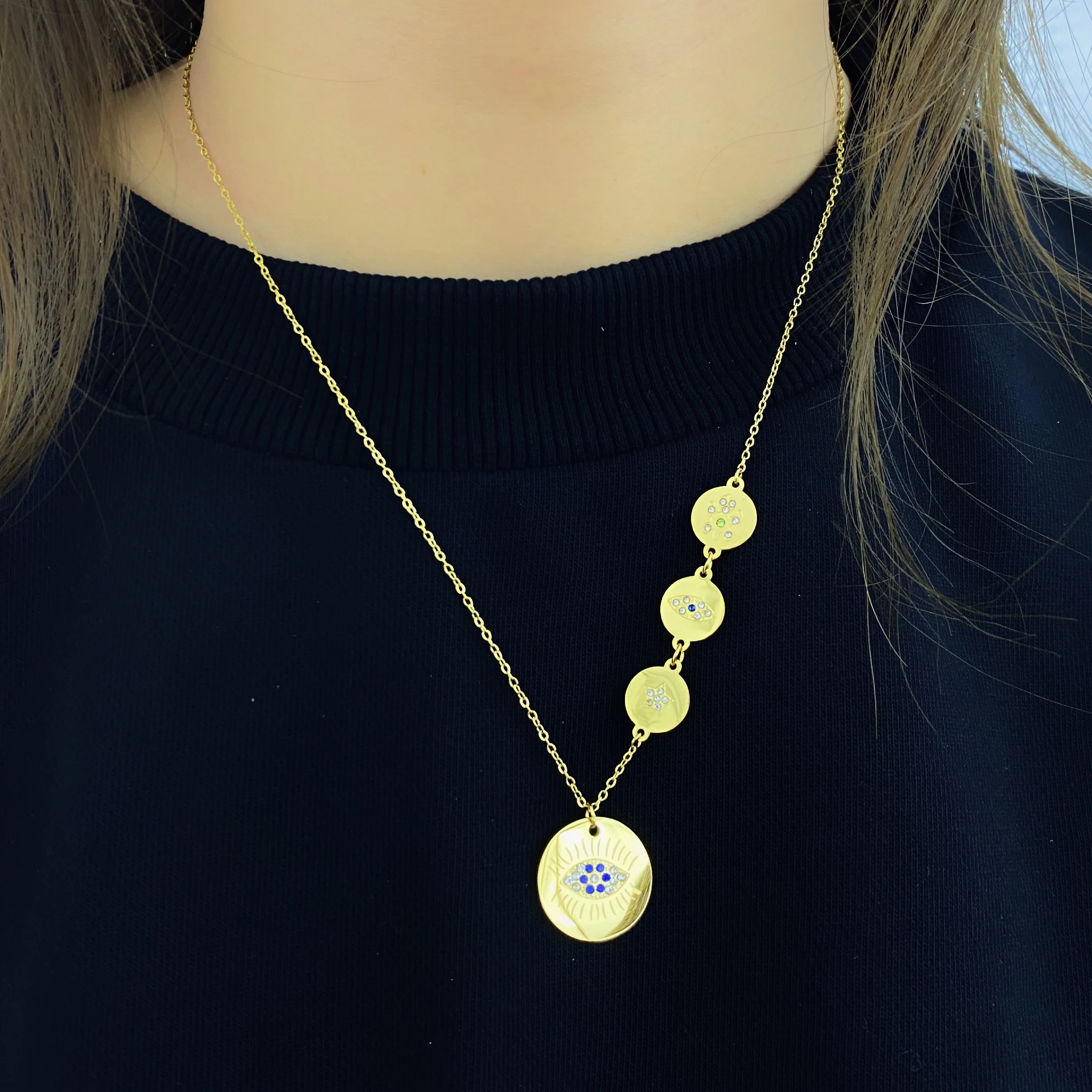 Fashion 925 Sterling Silver Eye Of Horus Necklace Wholesale Alibaba Jewellery Manufacturers Malaysia