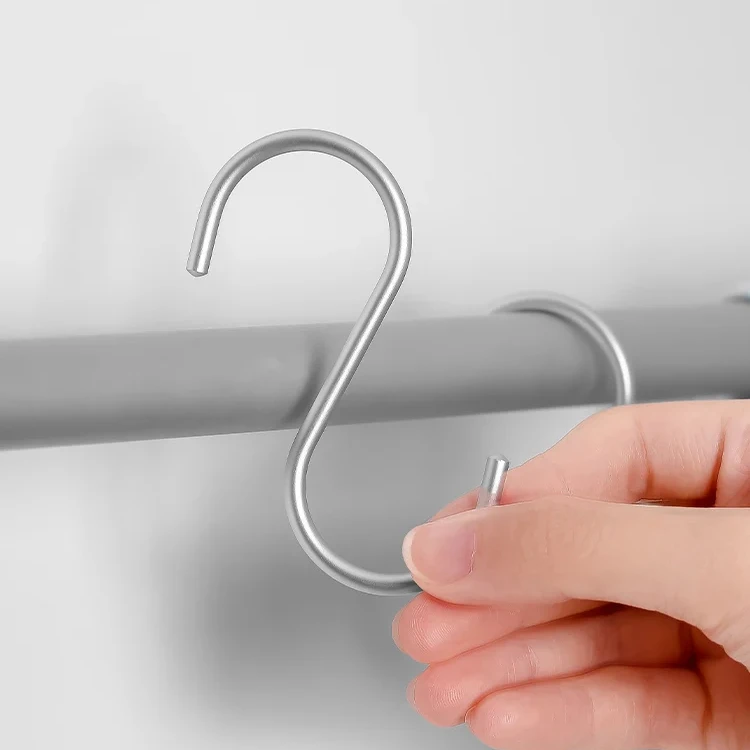 Stainless Steel Hanger S Hooks with Nickel Plating Sliver Metal with Plain Finish