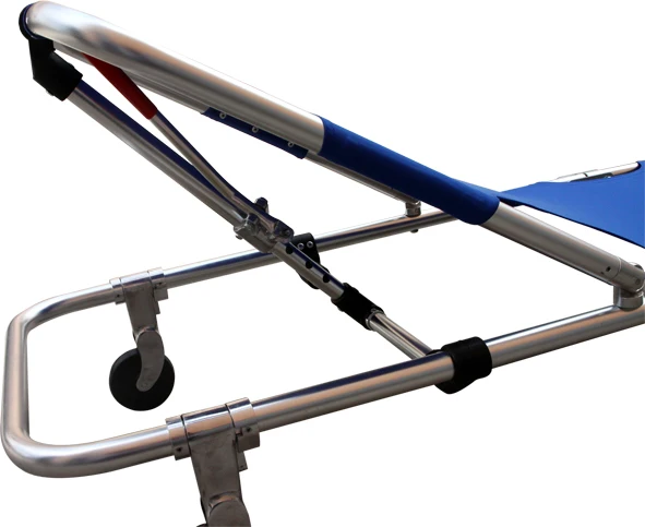 Medical stretcher folding