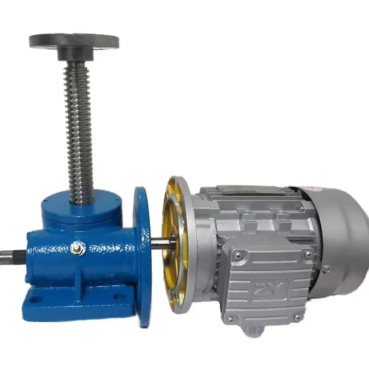 Customized 25 kg Electrical Motorized Worm Gear Screw Jack Speed Reducers by China Supplier for Lifting