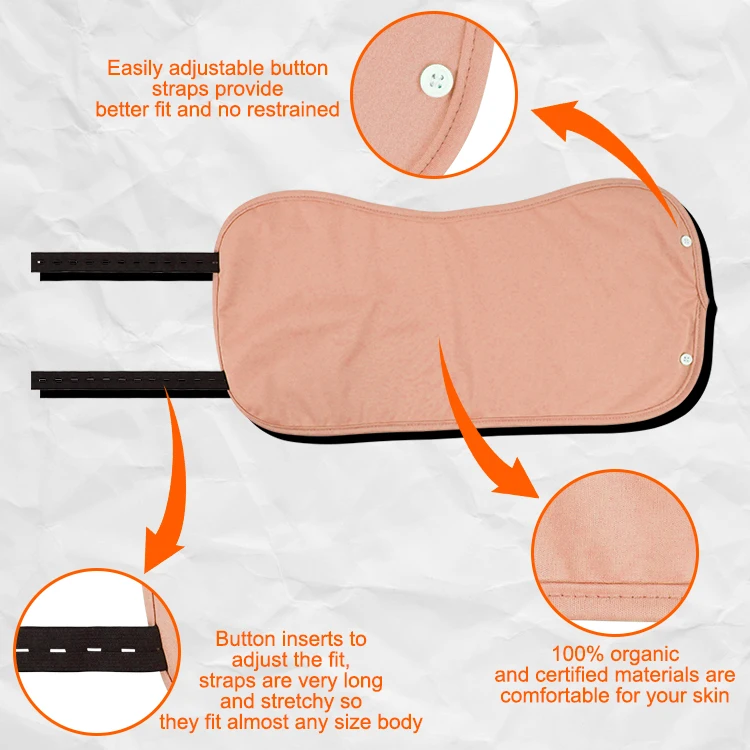 Natucare BSCI Reusable Autoimmune Castor Oil Pack Compress Detox Wrap To Reduce Belly Fat