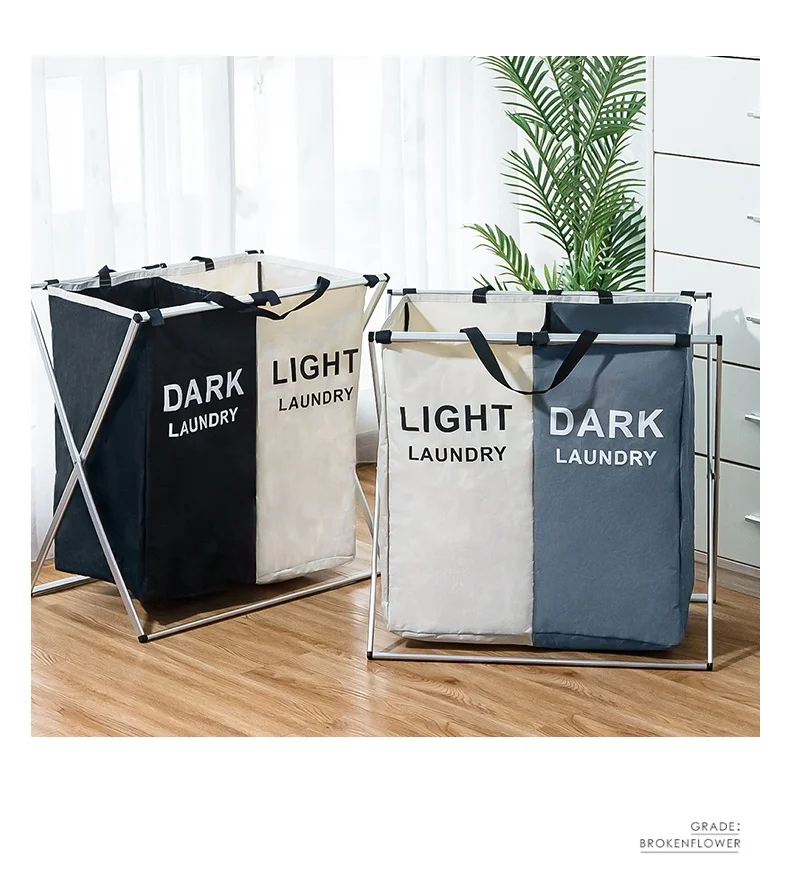 Foldable Two sorter laundry hamper