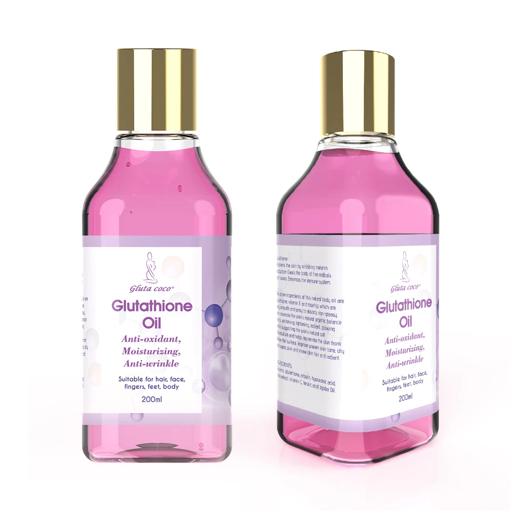 Gluta COCO Anti-oxidant Moisturizing Anti Wrinkle Glutathi Oil Suitable For Hair  Face  Fingers Feet Body Skin Care Oil 200ml