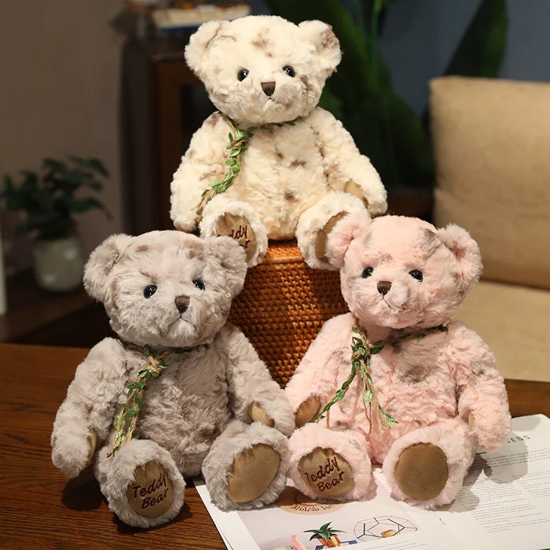 Greenmart Custom Teddy Bear Soft Stuffed Tie-Dye Plush Toy for Home Decoration Holiday Gift PP Filled Cotton Material Wholesale