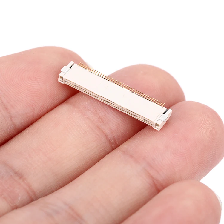 High quality female connector FPC / FFC connector 0.5mm pitch horizontal type upper top contact PCB