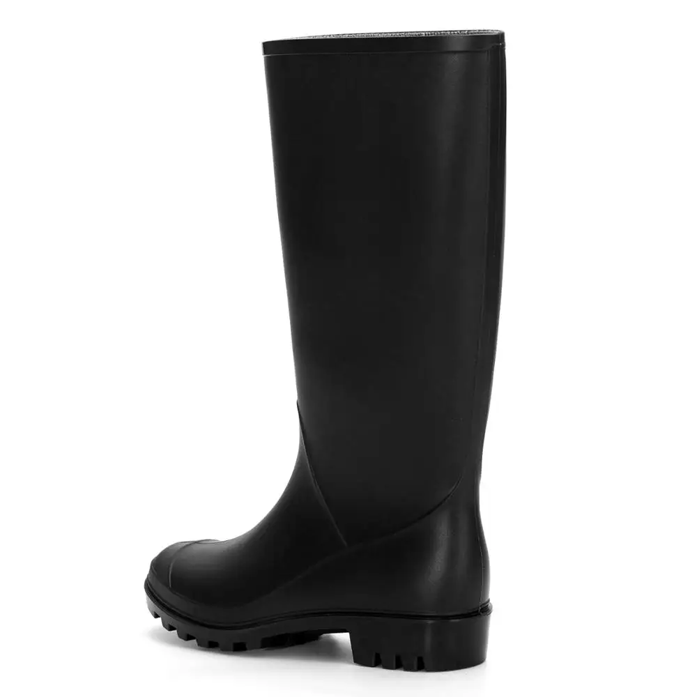 Customized Comfortable High Knee PVC Ladies Women Wellington Rain boots
