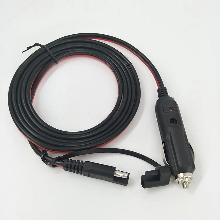 
Quite Release 12V 24V Extension Power Cord Cigarette Lighter Plug SAE Cable 
