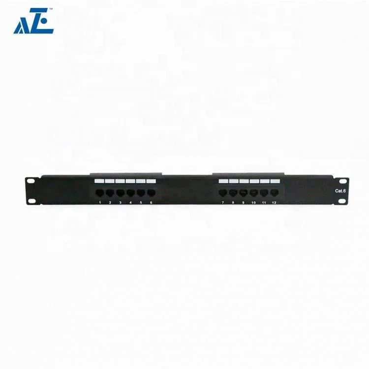 Professional Manufacture 12 Port Cat6 Ethernet Wall Mount Patch Panel Keystone