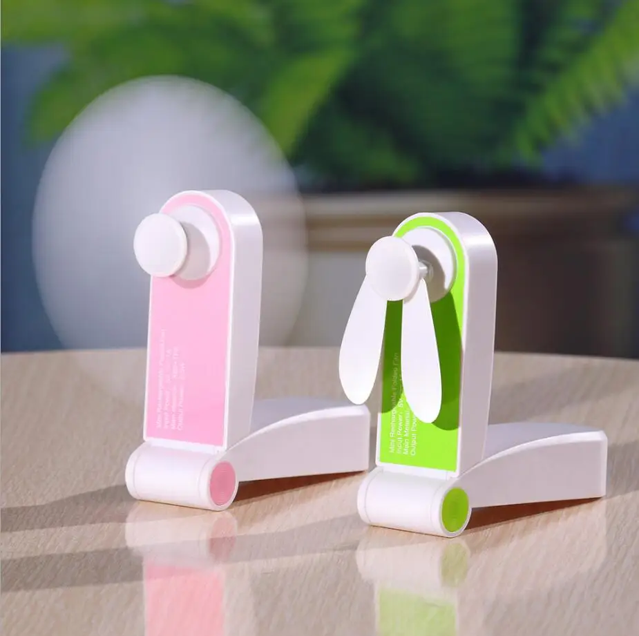 Smart Home Gadget Mini Handheld Fan Personal USB Rechargeable Portable Pocket Foldable